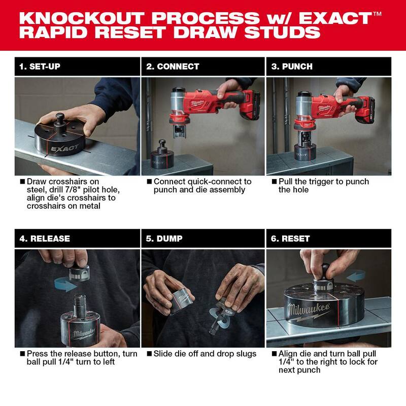 18V Cordless 6 Ton Knockout Tool Kit with Battery V527