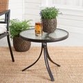 Round Glass Side Table U794