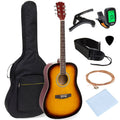 41in Full Size All-Wood Acoustic Guitar Starter Kit with Gig Bag B39953