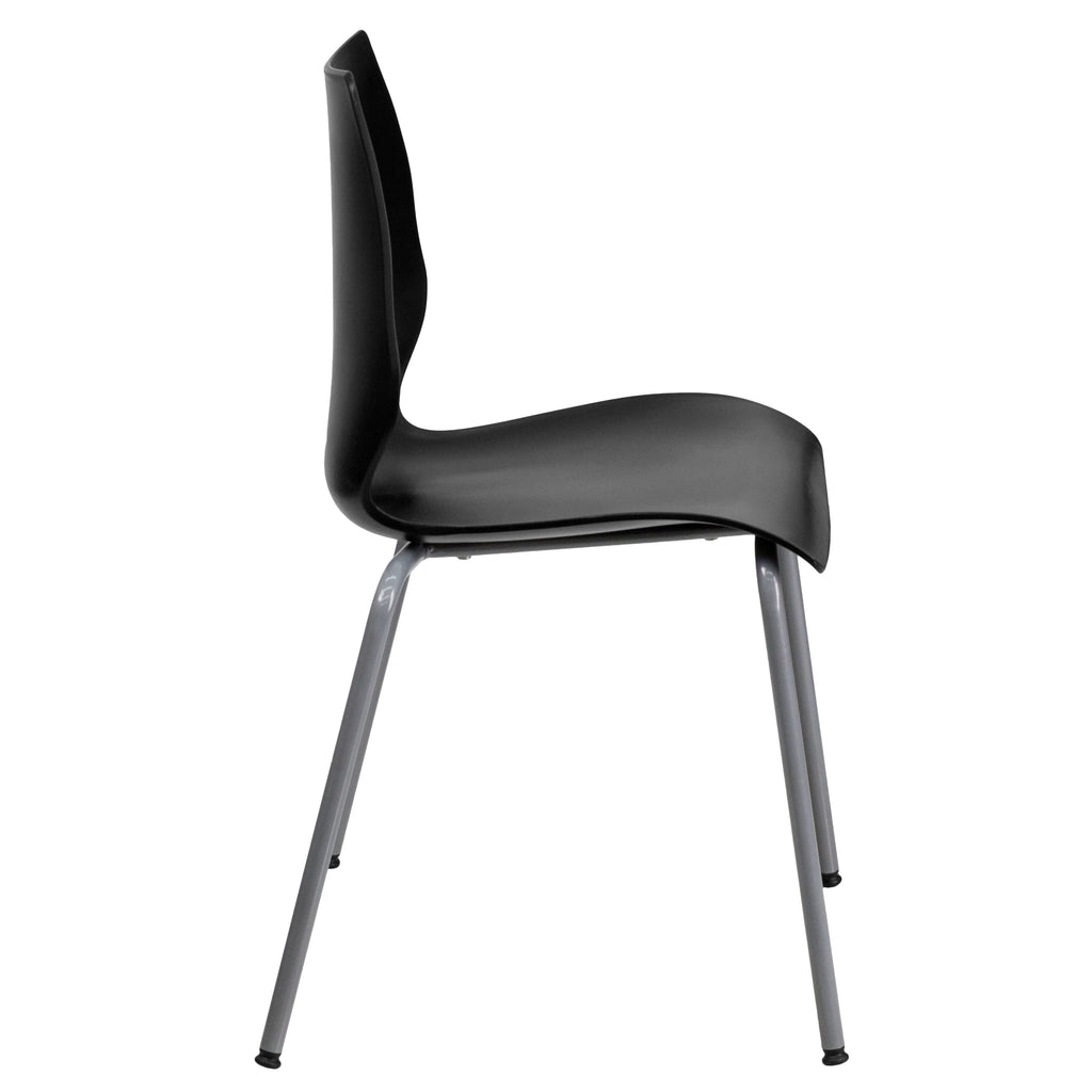 Black Stack Chair with Lumbar Support N5654
