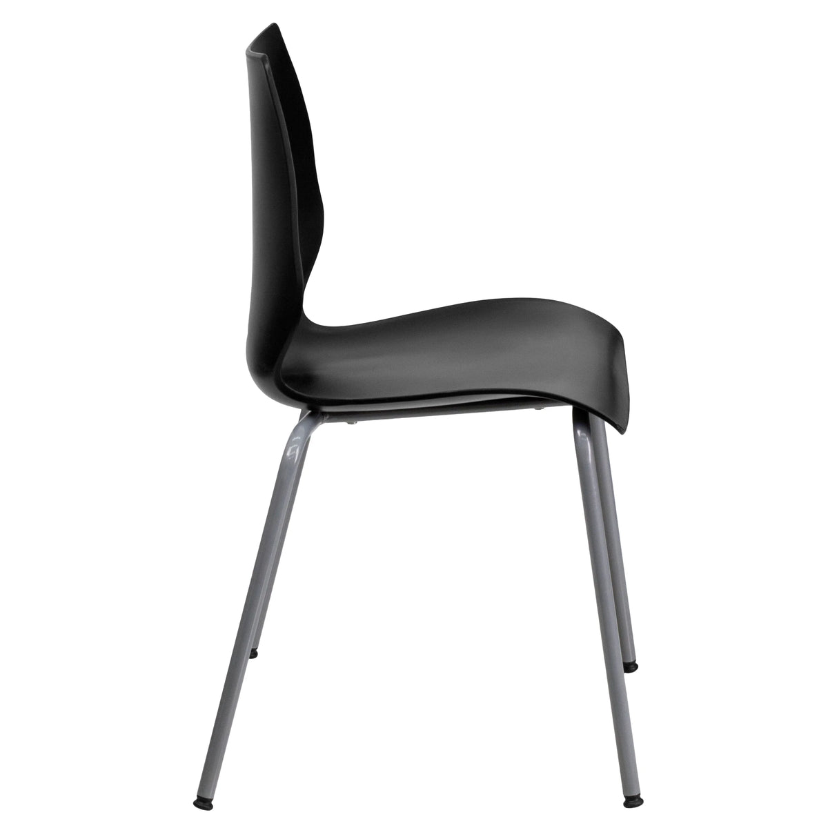 Black Stack Chair with Lumbar Support N5654