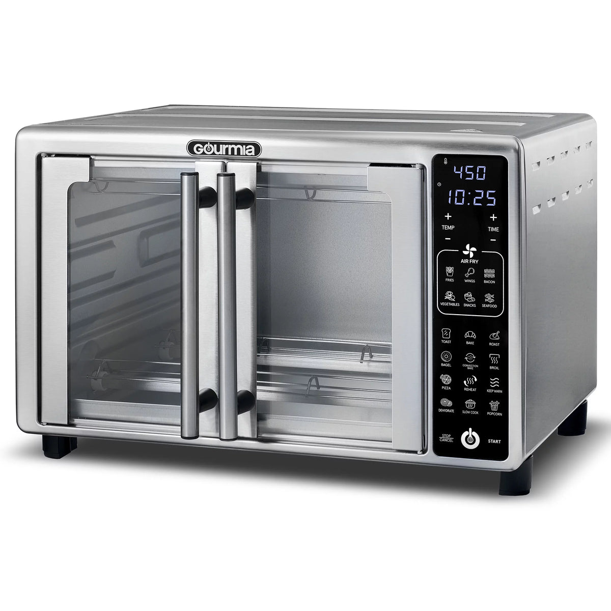 6-Slice Digital Toaster Oven Air Fryer Stainless Steel H545