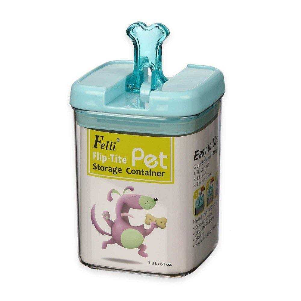 Flip-Tite Bone Square Pet Food Storage Canister B818