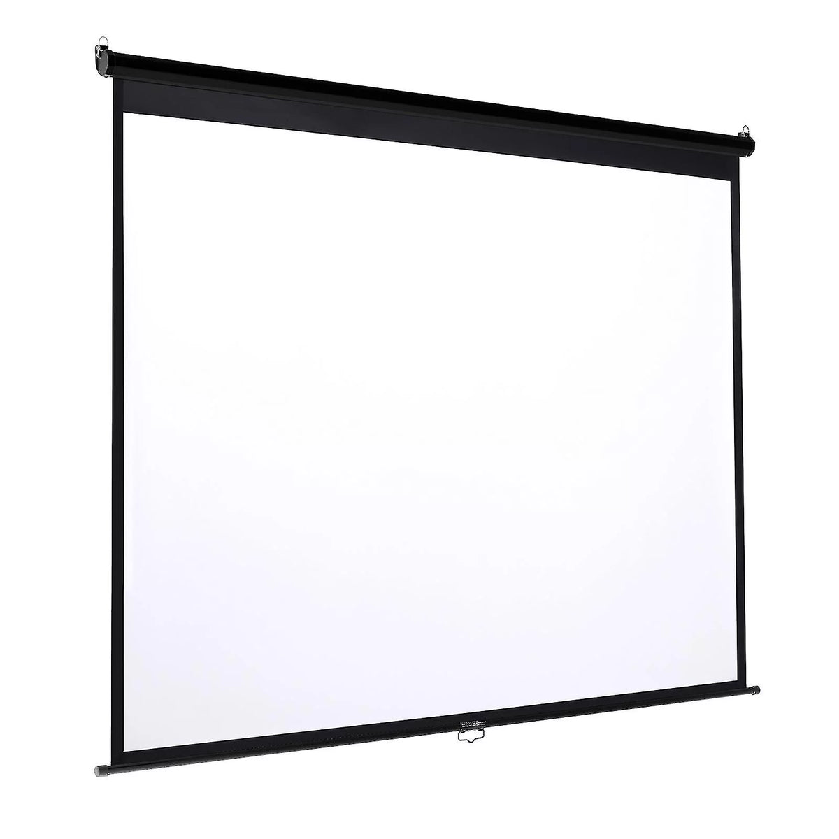 92 Inch Manual Pull Down Projector Screen, Black O30977