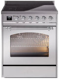 30 Induction Range with Electric Oven in Stainless Steel F4708