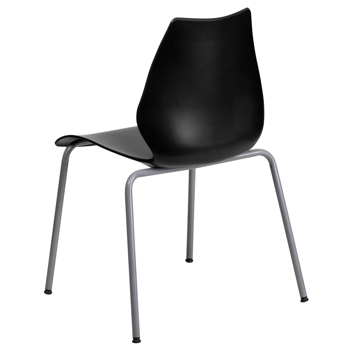 Black Stack Chair with Lumbar Support N5654