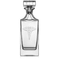 30 oz Glass Whiskey Decanter with Glass Stopper H5599