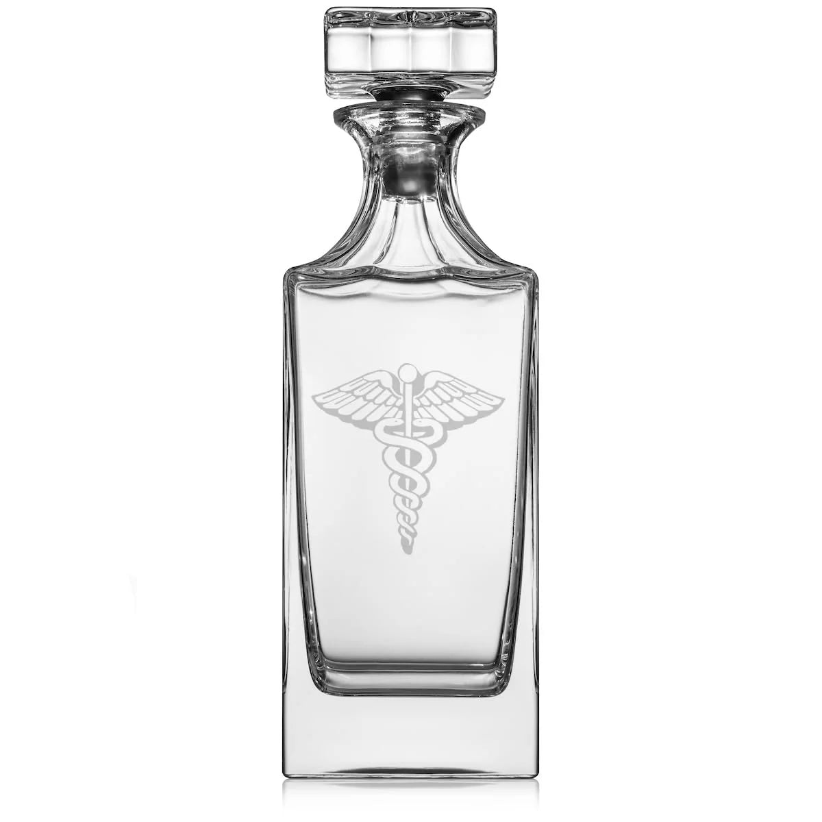 30 oz Glass Whiskey Decanter with Glass Stopper H5599