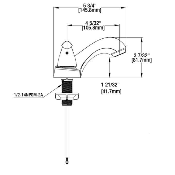 4 in. Centerset Double-Handle Low-Arc Bathroom Faucet in Polished Chrome K2871