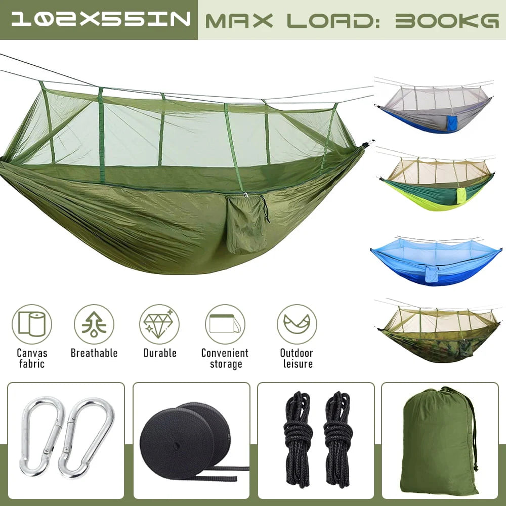 Camping Hammock with Mosquito Net 210T Nylon A17269