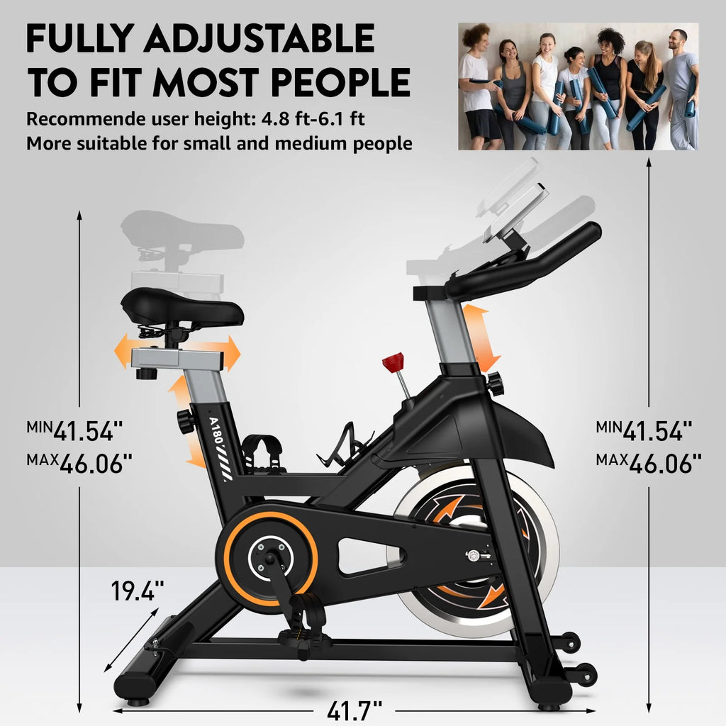 Indoor Cycling Exercise Bike 35 Lbs Flywheel N687