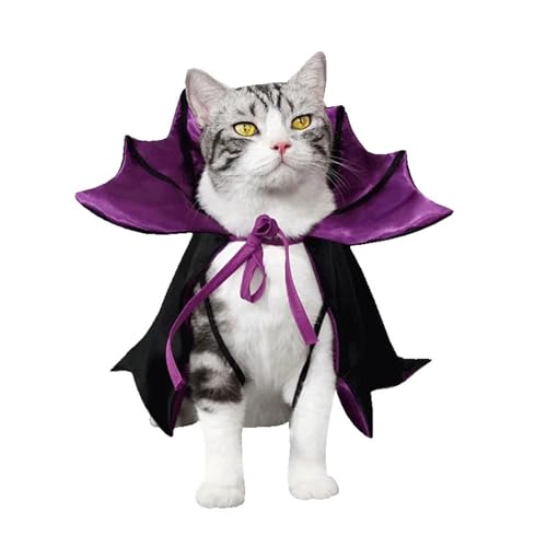 4-Piece Halloween Pet Cosplay Vampire Cloak U721
