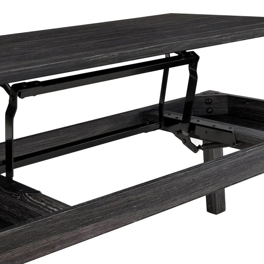 Lift Top Coffee Table with Hidden Storage Black B4636