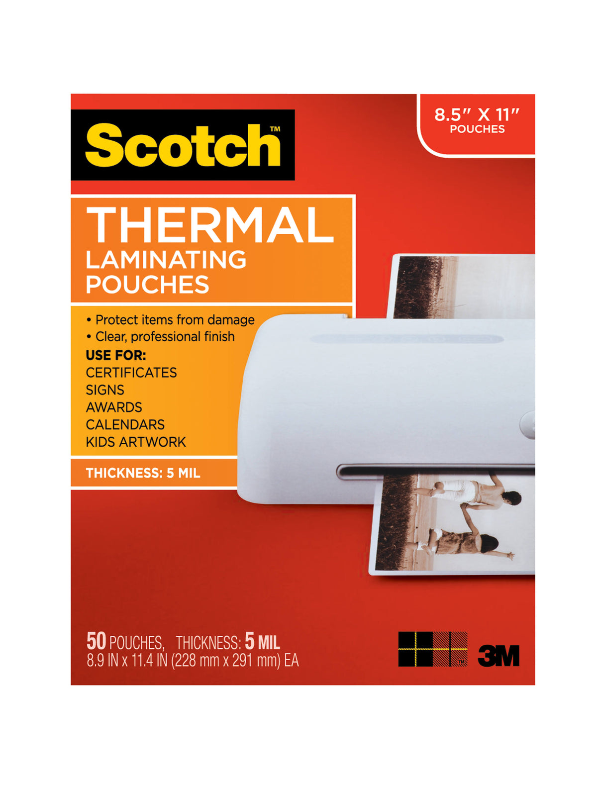 Thermal Laminating Pouches 5 Mil 50 Pack M55605