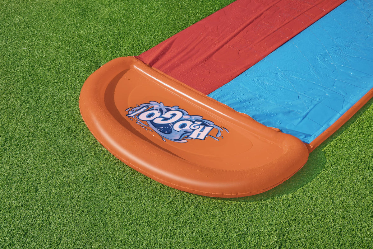 Double Lane Water Slide with Splash Ramp E3558
