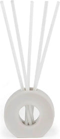 Liquidless Reeds with 25 Flameless Reeds and Decorative Vase, White W356