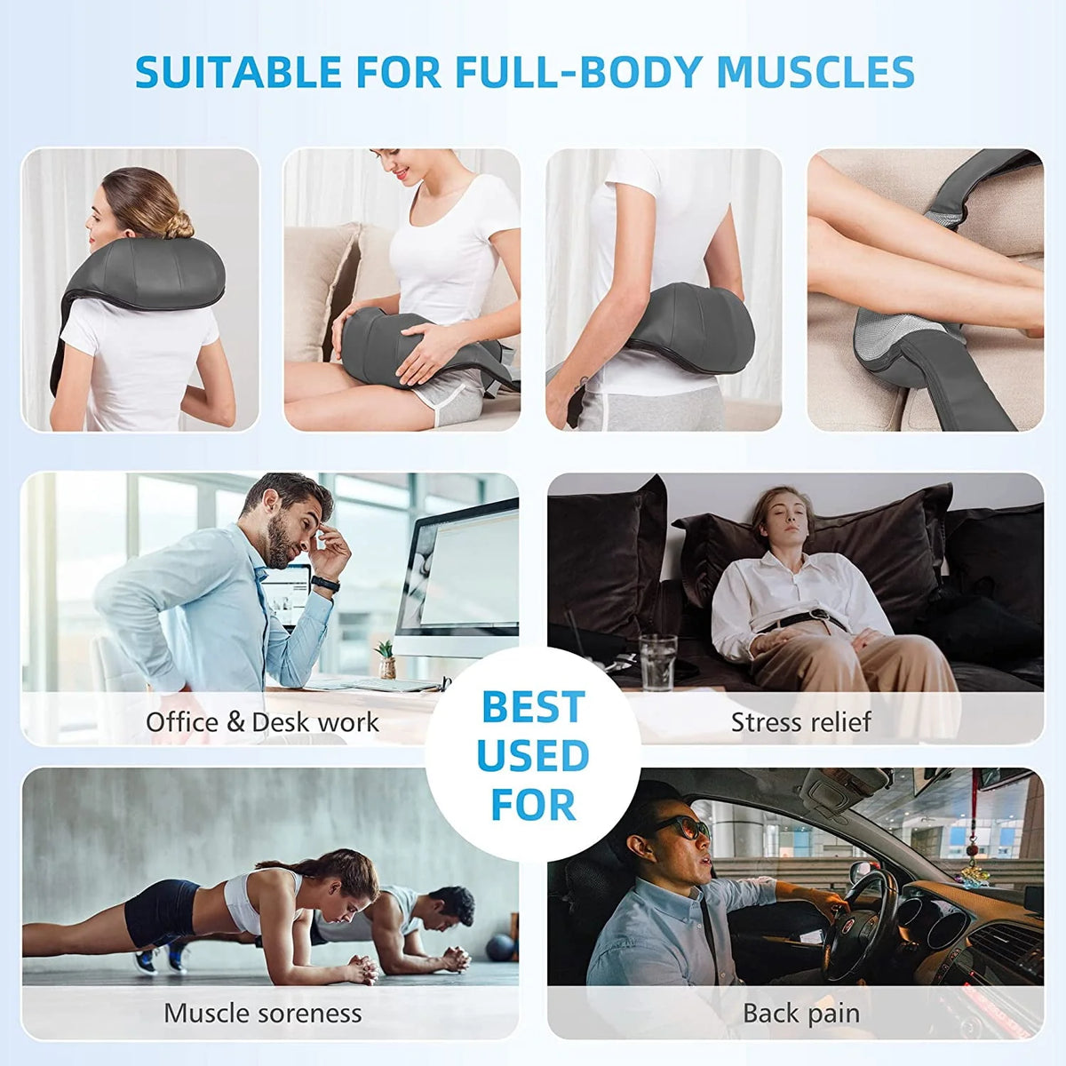 Shiatsu Neck & Shoulder Massager with Heat B975
