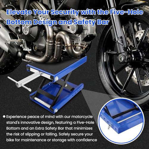 1100 Lbs Steel Motorcycle Scissor Jack Lift P578581