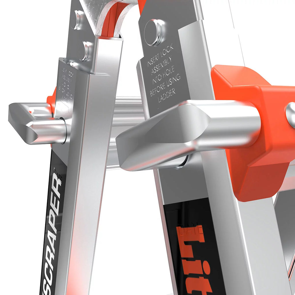 Aluminum Adjustable Stepladder 8' to 15' L565