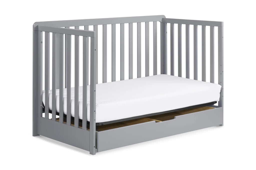 Gray 4-in-1 Convertible Crib with Trundle Drawer U385