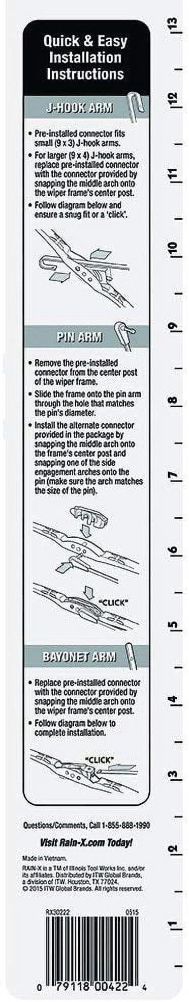 Replacement Windshield Wiper Blade 22 Q81589