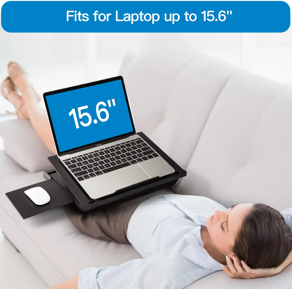 Portable Laptop Lap Desk with Detachable Mouse Pad Tray A9569