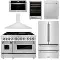 48 Dual Fuel Range, Range Hood, Refrigerator, Microwave Drawer, Dishwasher and Wine Cooler I690