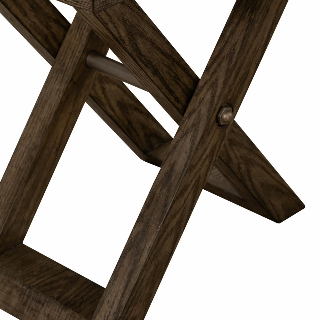 Russet Brown Chairside Table A55010
