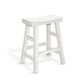 24" Mahogany Wood Saddle Seat Stool L449