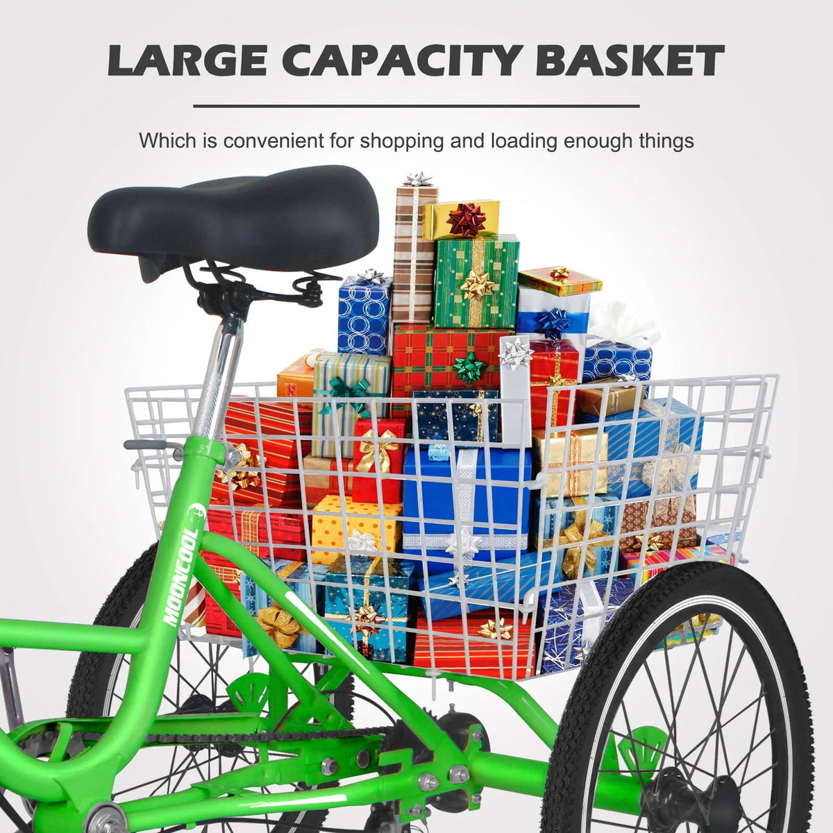 24 Inch 7-Speed 3 Wheels Folding Tricycle A24909