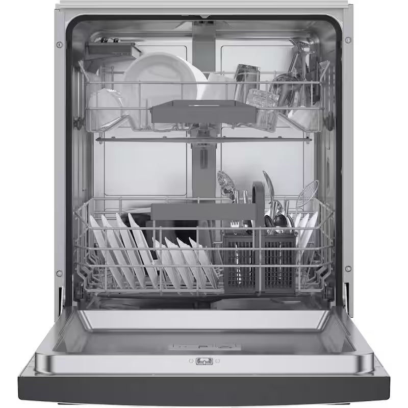 Black 24 in. Smart Dishwasher with Stainless Steel Tub P84131