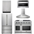 48 Gas Range, Range Hood, Dishwasher, Refrigerator, Microwave E394172