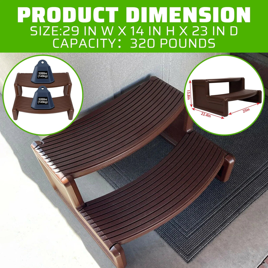 Plastic Non Slip Portable Spa Hot Tubs Step R262446