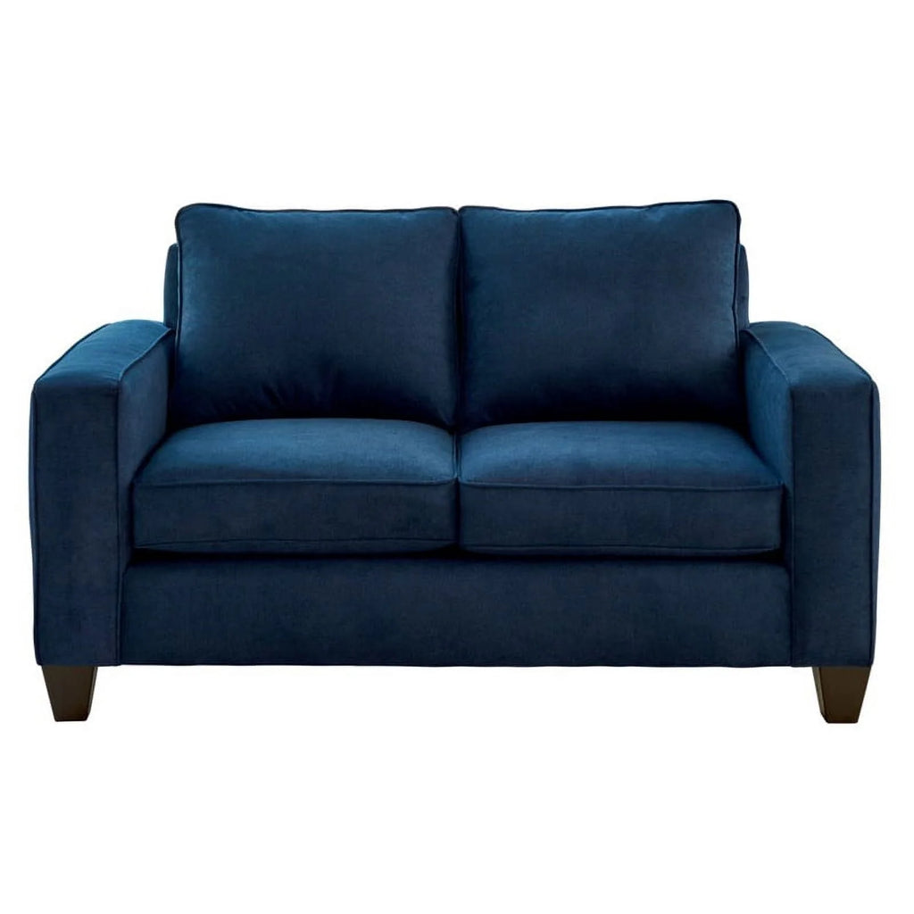 Wood and Fabric Loveseat K848