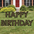 Black and Gold Birthday Yard Sign X760