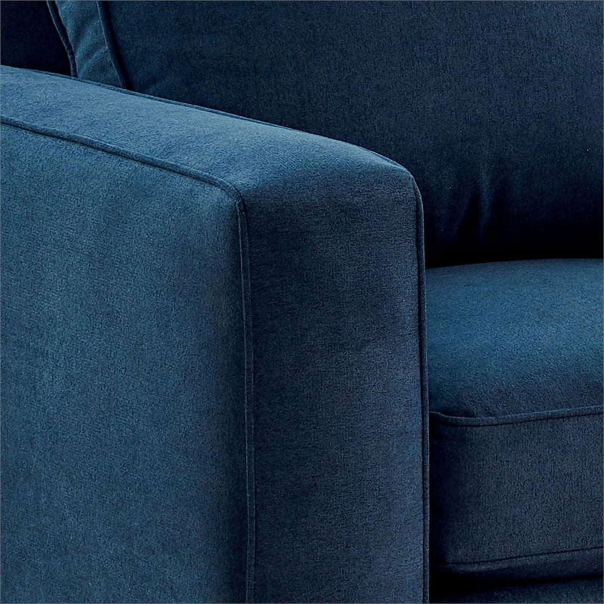Wood and Fabric Loveseat K848
