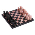 Black and Pink Small Marble Chess Set H20226