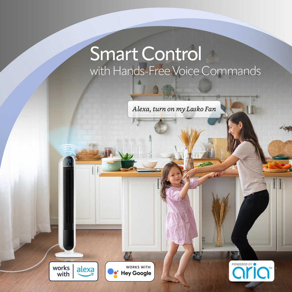 40" Smart Tower Fan with Wi-Fi, 5 Speeds G13180