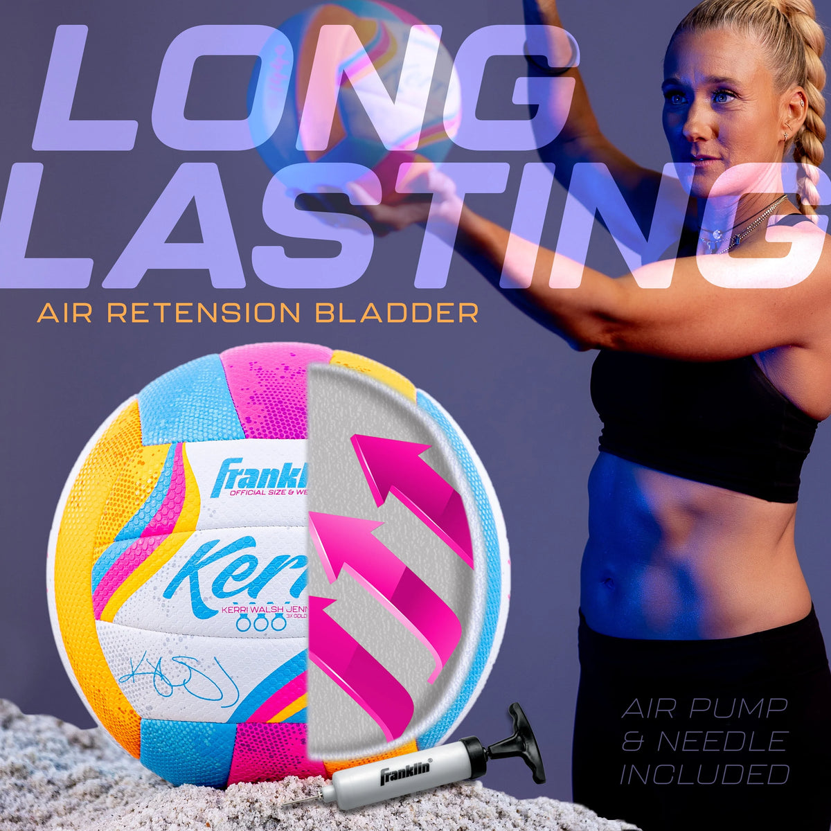 Soft Cover Outdoor Volleyball with Pump and Needle J686