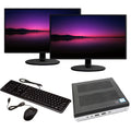 Micro Desktop Computer Intel Core i5 8GB RAM 256GB SSD with 22" Monitors Q402130