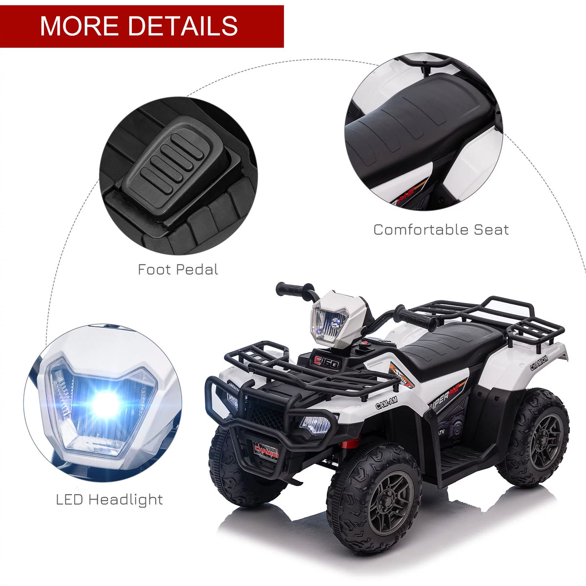 12V Kids ATV 4 Wheeler Green M719253