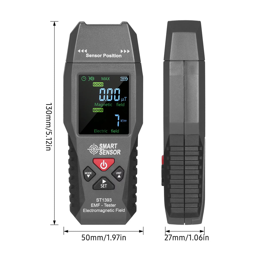 Handheld Mini Digital LCD EMF Meter Electromagnetic Field Detector E39773