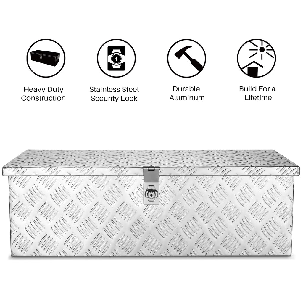 Aluminum Tongue Storage Tool Box W933