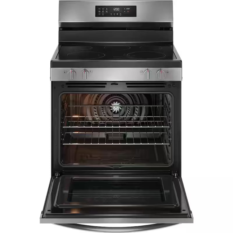 5 Element Freestanding Self-Cleaning Electric Range in Stainless Steel with Air Fry B256814