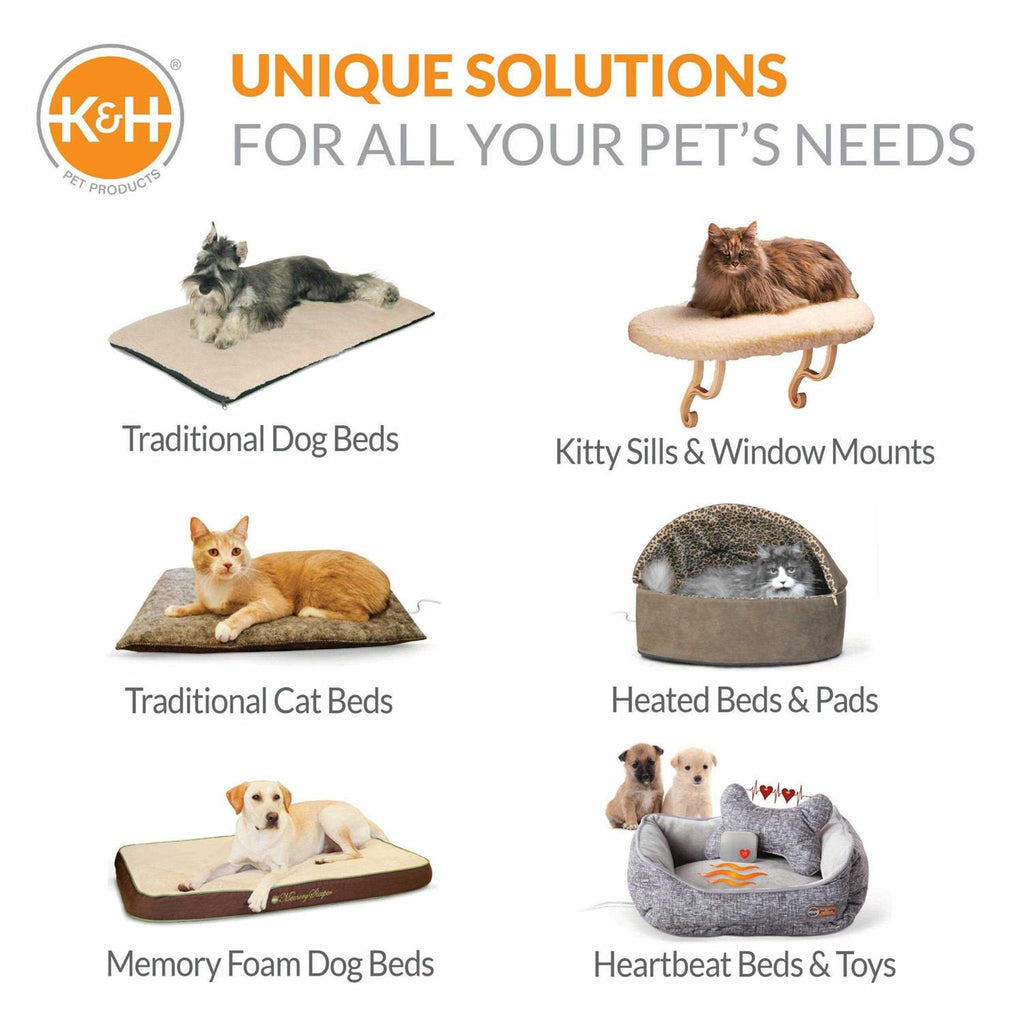 Heated Pet Bed with Bone Pillow P756