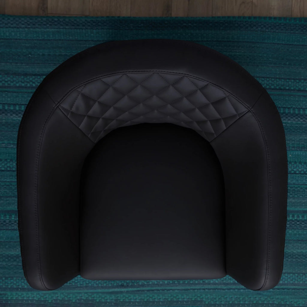 Black Faux Leather Club Chair T62382