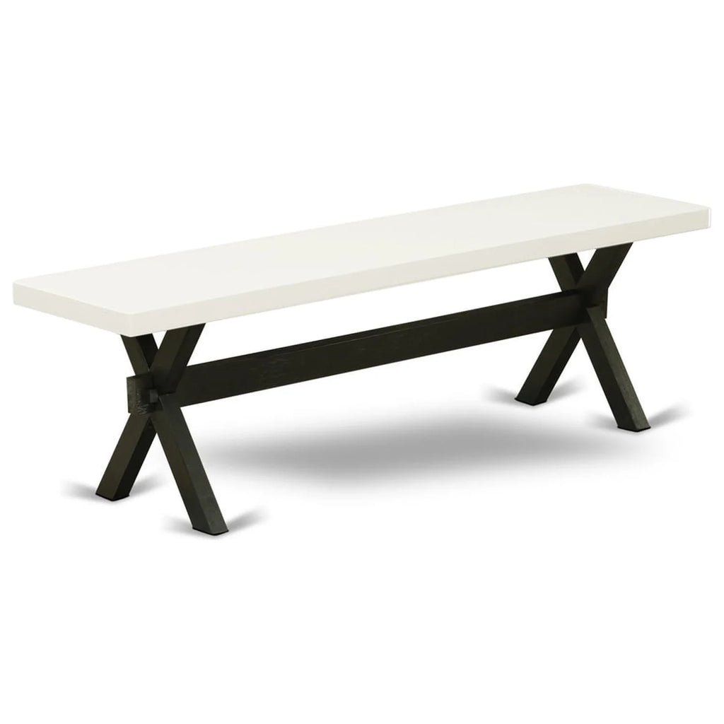 6 Pc Dining Room Table Set with Bench R257089