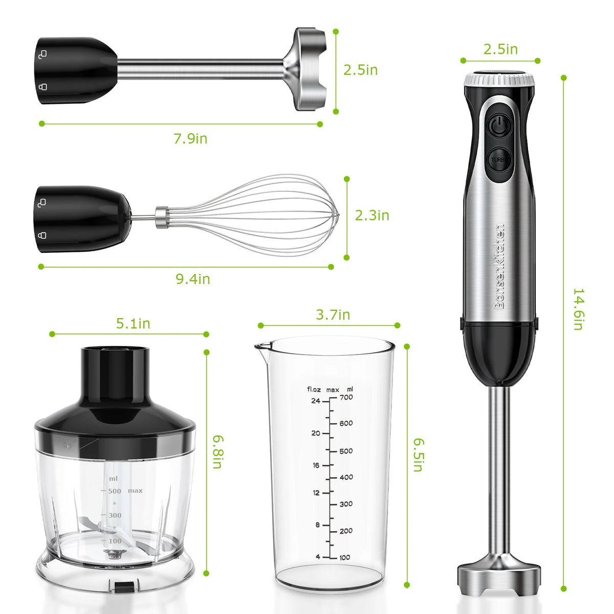 Stainless Steel 20-Speed Immersion Blender J55692