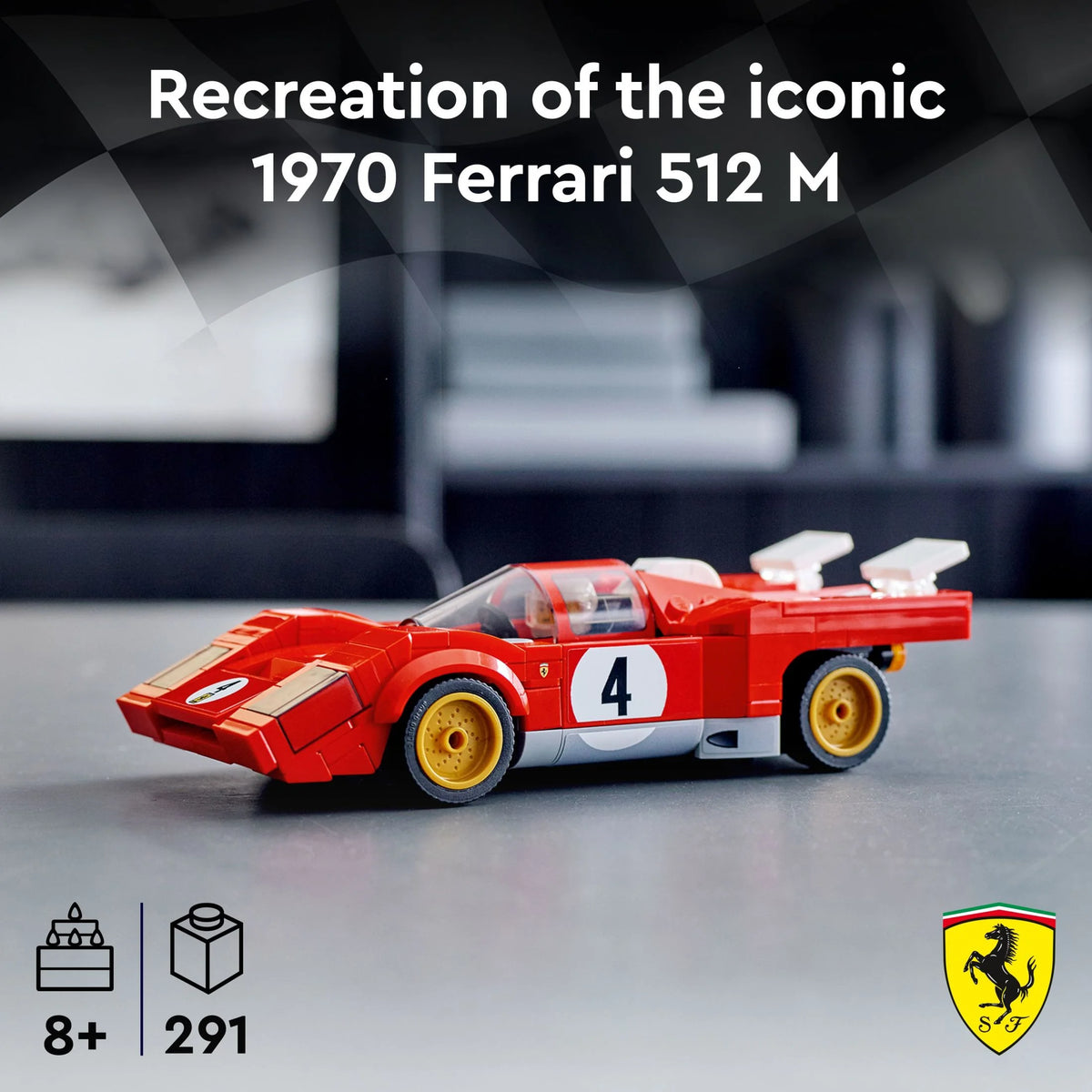 Red Race Car Building Set with Racing Driver Minifigure V503655