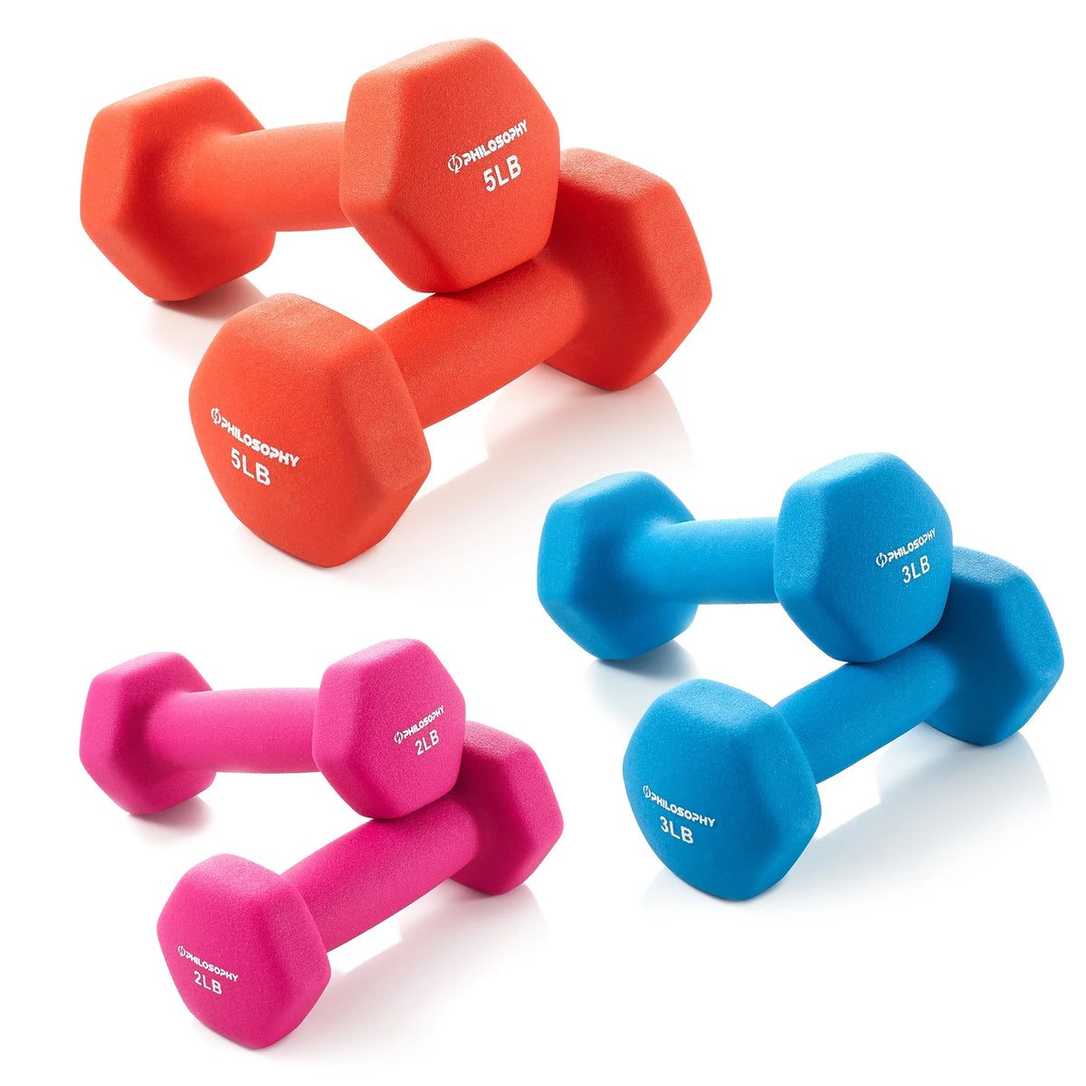 Neoprene Dumbbell Hand Weight with Stand, 20 Lbs. R498811